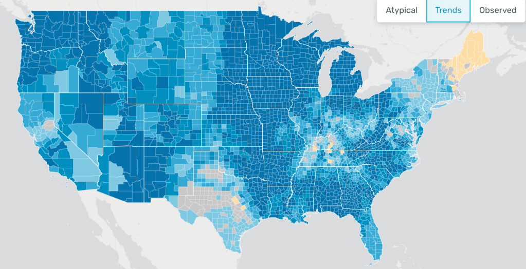 US Health Weather Map